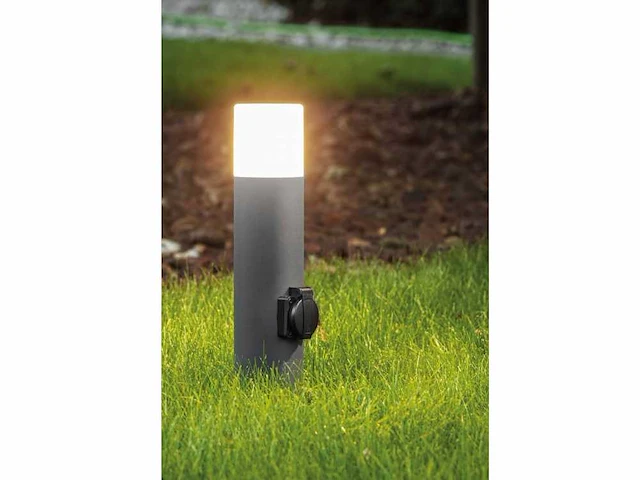 4 x cortona 40 schuko buiten lamp zwart - afbeelding 1 van  10