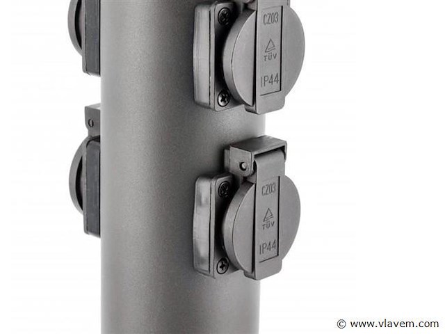 4 x cortona buiten kolom 4 x schuko zwart - afbeelding 3 van  7