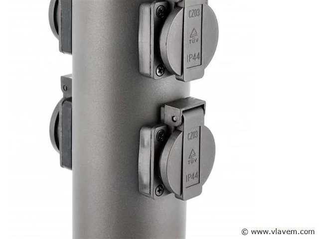 4 x cortona buiten kolom 4 x schuko zwart - afbeelding 2 van  5