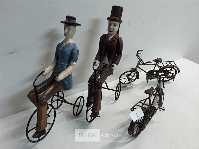 4 x deco fiets 2 assorti - afbeelding 3 van  3