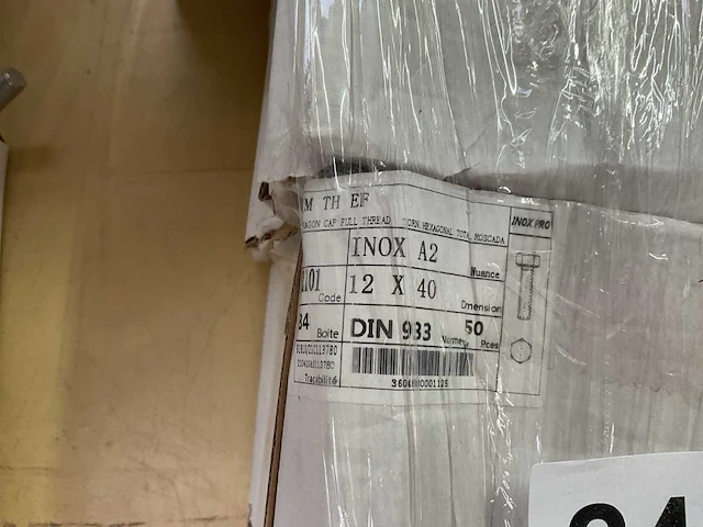 4 x dozen inox bouten - afbeelding 2 van  5