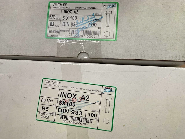 4 x dozen inox bouten - afbeelding 4 van  5