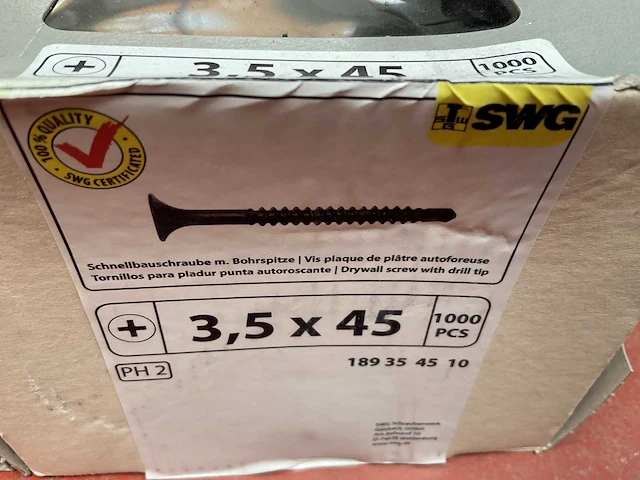 4 x dozen snelbouwschroeven schroeven; schroeven met boorkop - afbeelding 4 van  5