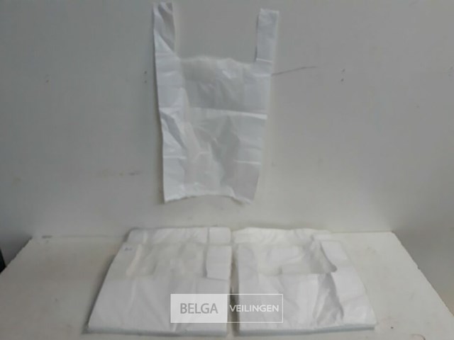4 x draagtas hemdmodel 27x48 cm 100 stuks - afbeelding 2 van  3