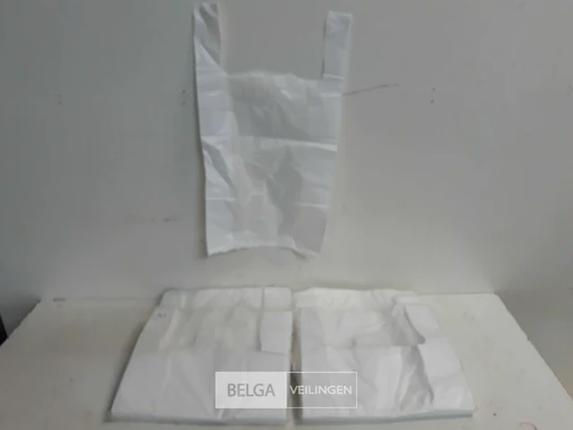 4 x draagtas hemdmodel 27x48 cm 100 stuks - afbeelding 1 van  3