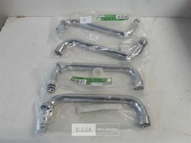 4 x draaibare uitloop kraan 200mm ¾ - afbeelding 2 van  3