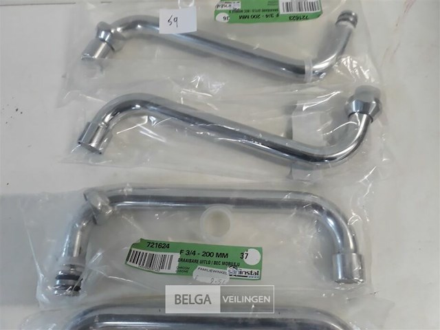 4 x draaibare uitloop kraan 200mm ¾ - afbeelding 3 van  3