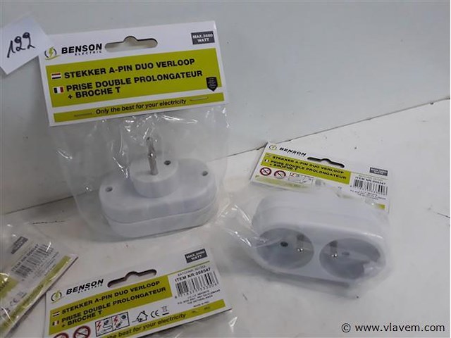 4 x duo stekker max 3680w - afbeelding 2 van  2