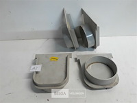 4 x eindstuk/uitlaat drainagegoot - afbeelding 1 van  3