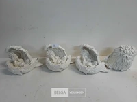 4 x engel polyester 18 x 14 cm