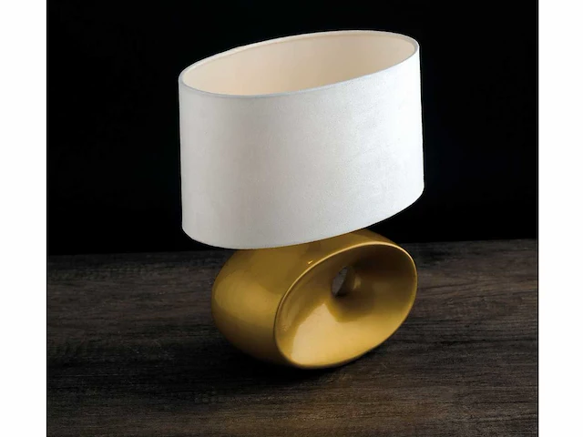 4 x eolo italiaanse tafellampen goud - afbeelding 4 van  6