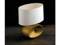 4 x eolo italiaanse tafellampen goud - afbeelding 4 van  6