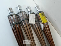 4 x fakkel uit bamboo 1 m - afbeelding 1 van  3