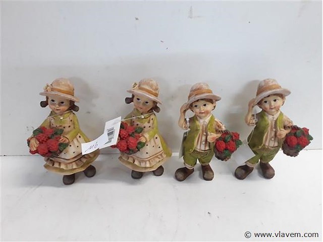 4 x figuurtje jongen-meisje 15 cm - afbeelding 1 van  2