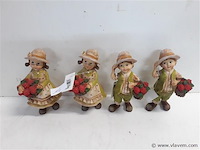 4 x figuurtje jongen-meisje 15 cm - afbeelding 1 van  2