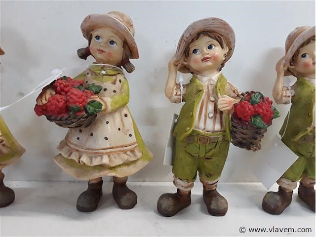 4 x figuurtje jongen-meisje 15 cm - afbeelding 2 van  2