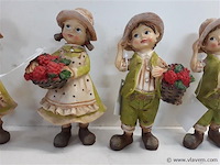 4 x figuurtje jongen-meisje 15 cm - afbeelding 2 van  2