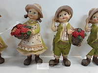 4 x figuurtje jongen-meisje 15 cm - afbeelding 3 van  3