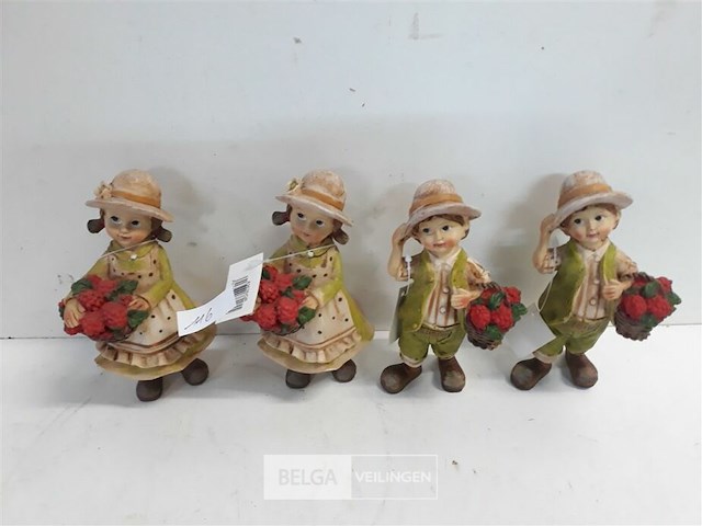 4 x figuurtje jongen-meisje 15 cm - afbeelding 1 van  3