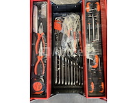 4 x gereedschapskist met 85 stuks gereedschap