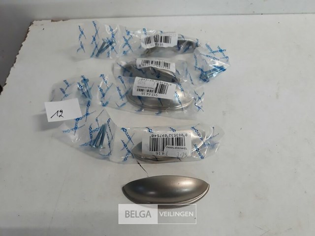 4 x greep zamak vernikkeld 64 mm - afbeelding 1 van  3