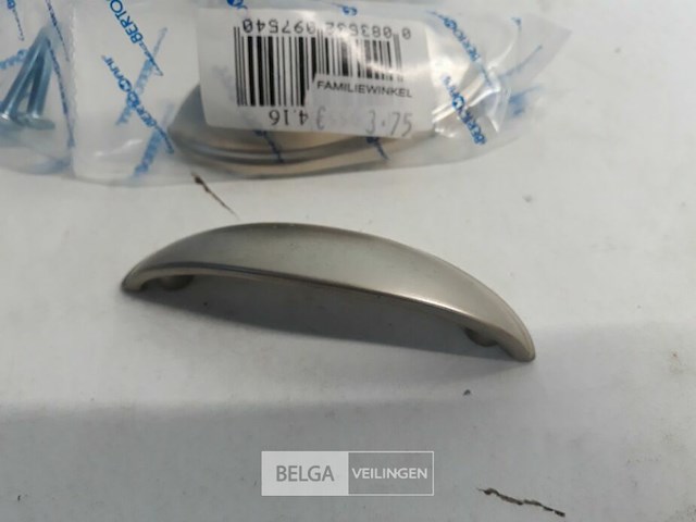 4 x greep zamak vernikkeld 64 mm - afbeelding 3 van  3