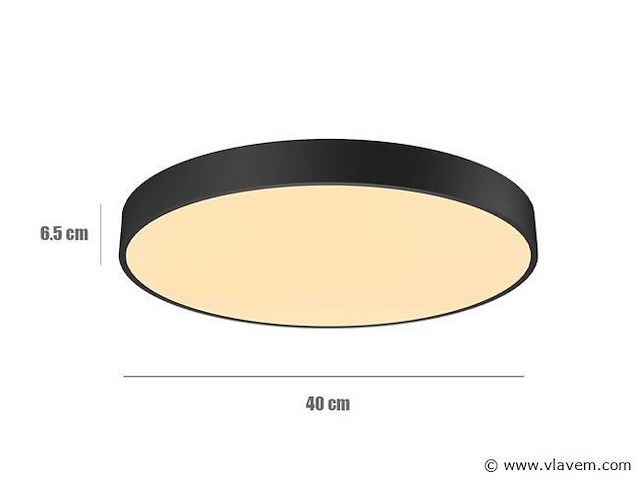 4 x gt ato plafond led lamp zwart - afbeelding 5 van  6