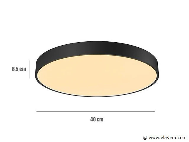 4 x gt ato plafond led lamp zwart - afbeelding 1 van  6