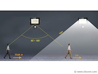 4 x gt ilux led breedstraler 30 watt + pir - afbeelding 7 van  7