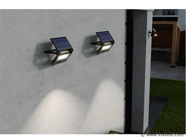 4 x gt lumino solar breedstraler + pir - afbeelding 1 van  7