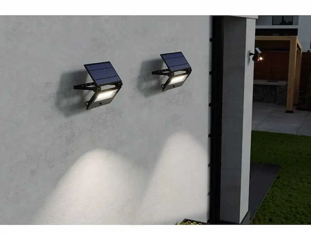 4 x gt lumino solar breedstraler + pir - afbeelding 1 van  7