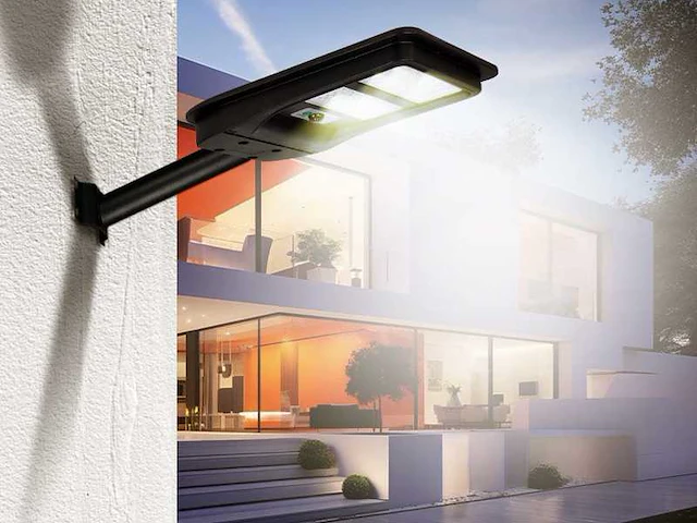 4 x gt lumino solar straatlantaarn 50w + pir + afstandsbediening - afbeelding 8 van  8
