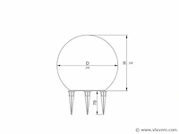 4 x gt marble grond design lampen - afbeelding 4 van  7