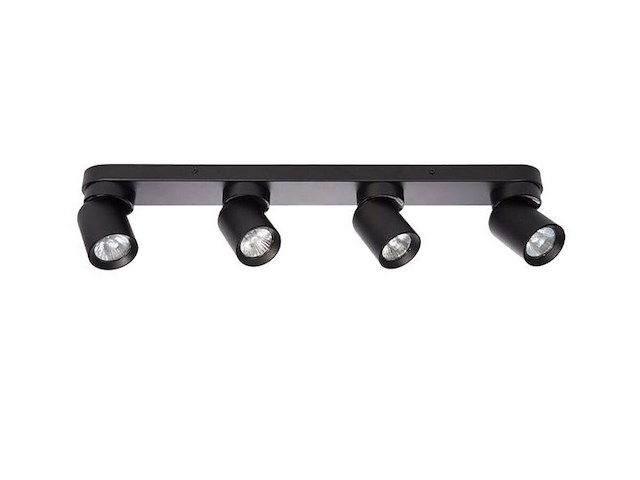 4 x gu10 opbouwspot armatuur 4 cilinder zand zwart draaibaar - afbeelding 5 van  7
