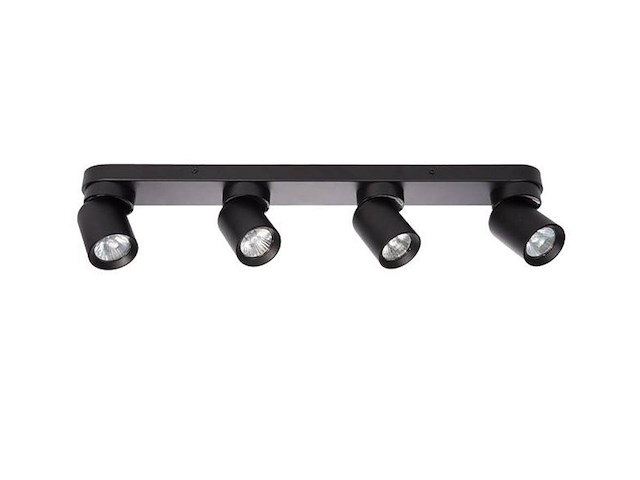 4 x gu10 opbouwspot armatuur 4 cilinder zand zwart draaibaar - afbeelding 5 van  7