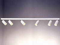 4 x gu10 opbouwspot armatuur 6 cilinders zand wit draaibaar - afbeelding 1 van  4