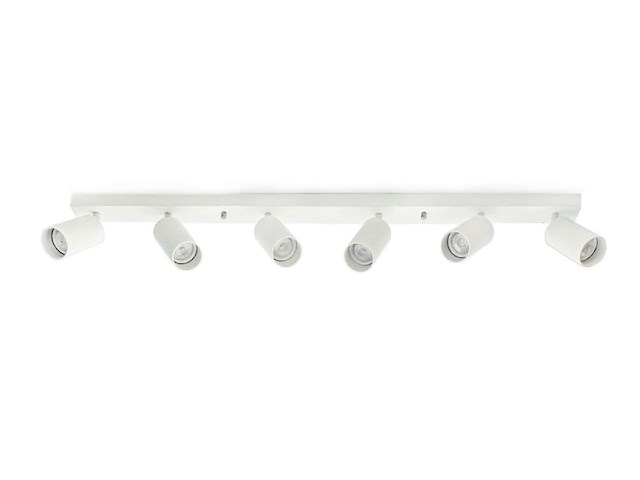 4 x gu10 opbouwspot armatuur 6 cilinders zand wit draaibaar - afbeelding 2 van  4