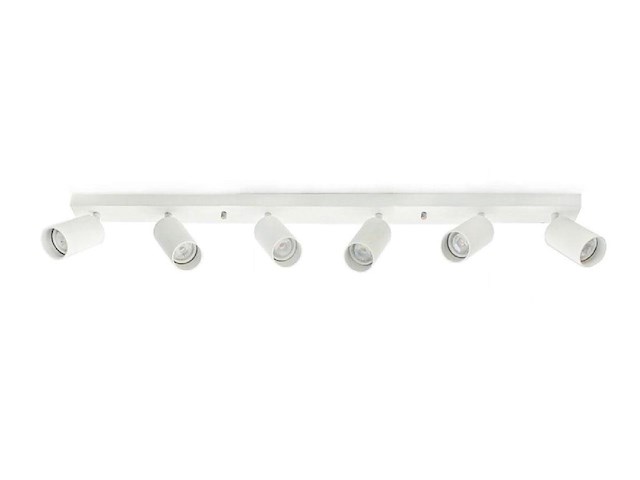 4 x gu10 opbouwspot armatuur 6 cilinders zand wit draaibaar - afbeelding 2 van  4