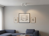 4 x gu10 opbouwspot armatuur dubbel cilinder zand wit draaibaar - afbeelding 2 van  6