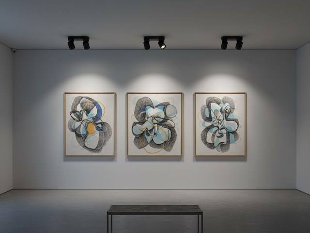 4 x gu10 opbouwspot armatuur dubbel cilinder zand zwart draaibaar - afbeelding 2 van  6