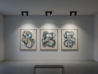 4 x gu10 opbouwspot armatuur dubbel cilinder zand zwart draaibaar - afbeelding 2 van  6