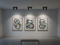 4 x gu10 opbouwspot armatuur dubbel cilinder zand zwart draaibaar - afbeelding 2 van  6