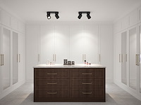 4 x gu10 opbouwspot armatuur dubbel cilinder zand zwart draaibaar - afbeelding 3 van  6
