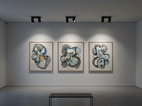 4 x gu10 opbouwspot armatuur dubbel cilinder zand zwart draaibaar - afbeelding 2 van  6