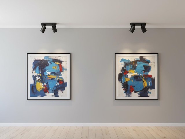 4 x gu10 opbouwspot armatuur dubbel cilinder zand zwart en goud draaibaar - afbeelding 3 van  6