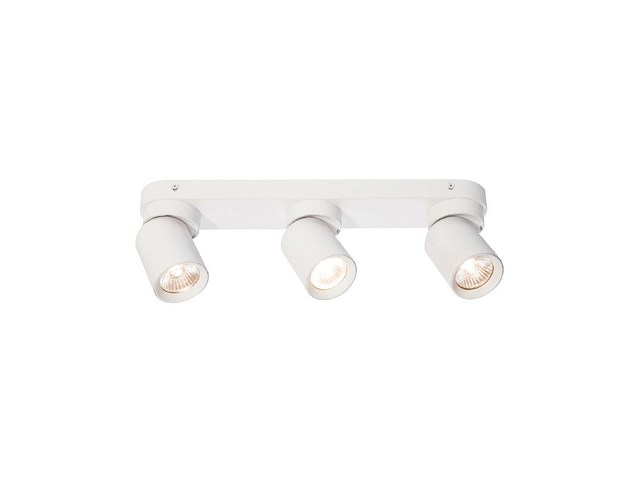 4 x gu10 opbouwspot armatuur triple cilinder zand wit draaibaar - afbeelding 5 van  8