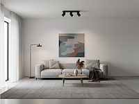 4 x gu10 opbouwspot armatuur triple cilinder zand zwart draaibaar - afbeelding 1 van  7