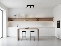 4 x gu10 opbouwspot armatuur triple cilinder zand zwart draaibaar - afbeelding 1 van  7