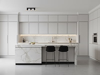 4 x gu10 opbouwspot armatuur triple cilinder zand zwart en goud draaibaar - afbeelding 1 van  7