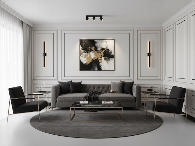 4 x gu10 opbouwspot armatuur triple cilinder zand zwart en goud draaibaar - afbeelding 3 van  7